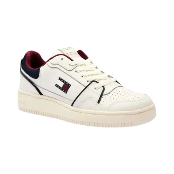 Tommy Hilfiger - Ανδρικά Sneakers Th Retro Basket EM0EM01612-0GZ Εκρού