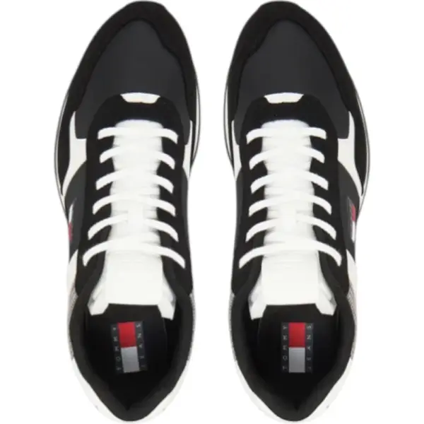 Tommy Hilfiger - Ανδρικά Sneakers Th Runner Casual EM0EM01590-BDS Μαύρο EM0EM01590-BDS