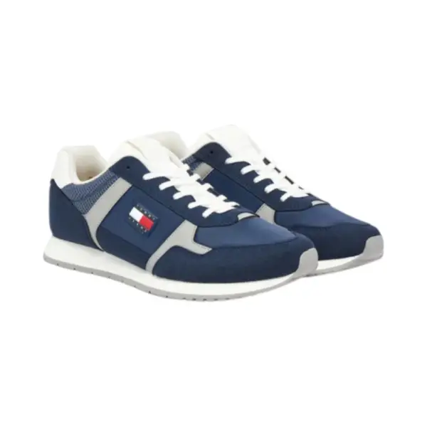 Tommy Hilfiger - Ανδρικά Sneakers Th Runner Casual EM0EM01590-C1G Μπλε Σκούρο EM0EM01590-C1G
