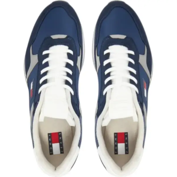Tommy Hilfiger - Ανδρικά Sneakers Th Runner Casual EM0EM01590-C1G Μπλε Σκούρο EM0EM01590-C1G