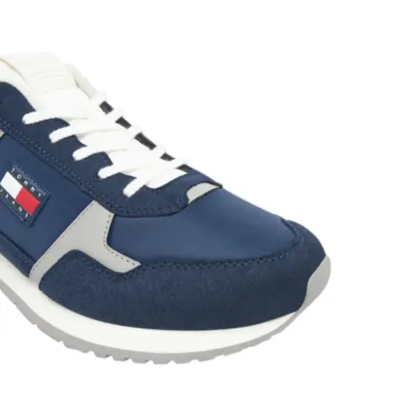 Tommy Hilfiger - Ανδρικά Sneakers Th Runner Casual EM0EM01590-C1G Μπλε Σκούρο EM0EM01590-C1G