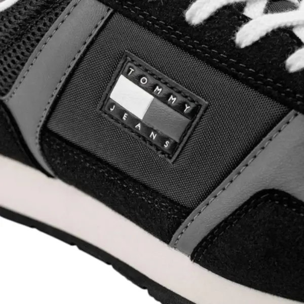 Tommy Hilfiger - Ανδρικά Sneakers Th Runner Casual EM0EM01617-BDS Μαύρο EM0EM01617-BDS