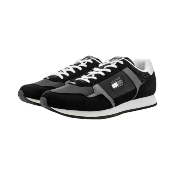 Tommy Hilfiger - Ανδρικά Sneakers Th Runner Casual EM0EM01617-BDS Μαύρο EM0EM01617-BDS