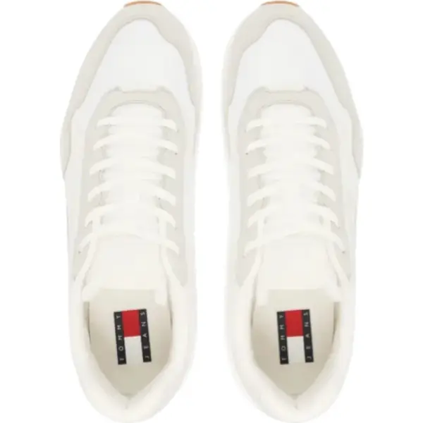 Tommy Hilfiger - Ανδρικά Sneakers Th Runner Casual EM0EM01617-YBL Εκρού EM0EM01617-YBL