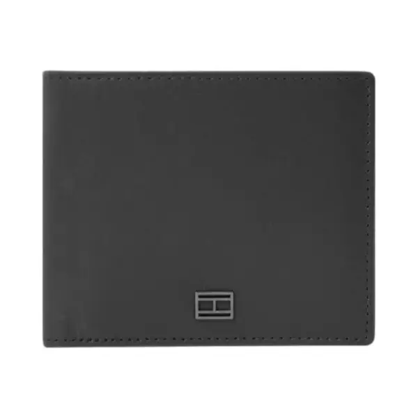 Tommy Hilfiger - Ανδρικό Δερμάτινο Πορτοφόλι Th City Bifold AM0AM10253-BDS Μαύρο