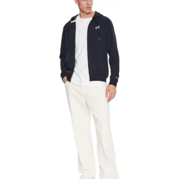 Tommy Hilfiger - Ανδρική Ζακέτα Φούτερ Regular Fit DM0DM16798-DW5 Μπλε Σκούρο DM0DM16798-DW5