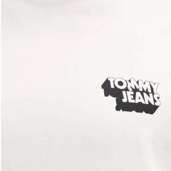 Tommy Hilfiger - Ανδρικό T-Shirt Stack Logo Tee C Neck Slim Fit DM0DM21539-YBL Λευκό DM0DM21539-YBL