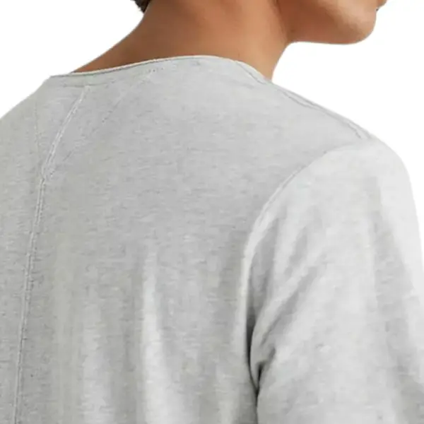 Tommy Hilfiger - Ανδρικό T-Shirt Tjm Jaspe Slim Fit DM0DM09587-P01 Γκρι Ανοιχτό DM0DM09587-P01