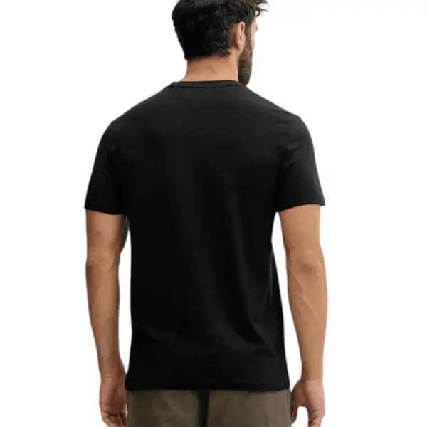 Tommy Hilfiger - Ανδρικό T-shirt Th Casual DM0DM21977-BDS Μαύρο DM0DM21977-BDS