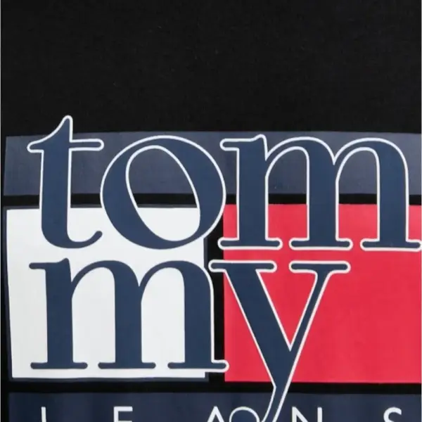 Tommy Hilfiger - Ανδρικό T-shirt Th Casual DM0DM21977-BDS Μαύρο DM0DM21977-BDS