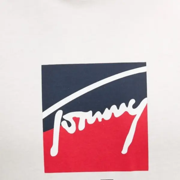 Tommy Hilfiger - Ανδρικό T-shirt Tjm Reg Rwb Dna Tee Dark DM0DM21940-YBL Λευκό DM0DM21940-YBL