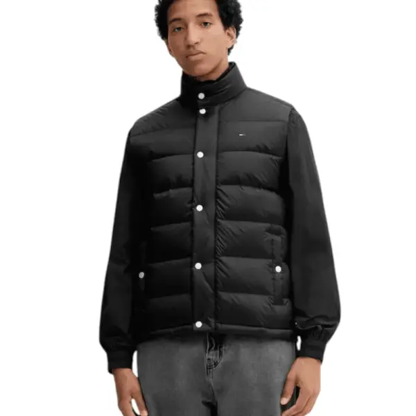 Tommy Hilfiger - Ανδρικό Αμάνικο Μπουφάν Gilet Padded Down Water Repellent DM0DM21777-BDS Μαύρο