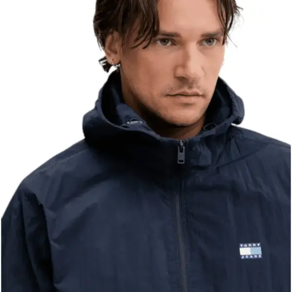 Tommy Hilfiger - Ανδρικό Μπουφάν Th Chicago Light Jacket DM0DM21393-C1G Μπλε Σκούρο DM0DM21393-C1G