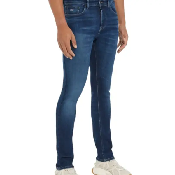 Tommy Hilfiger - Ανδρικό Παντελόνι Τζιν Ελαστικό Slim Fit DM0DM19298-1BK Μπλε