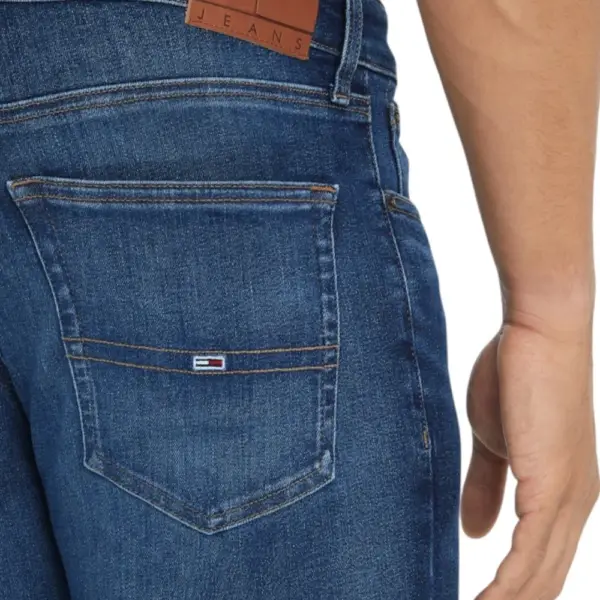 Tommy Hilfiger - Ανδρικό Παντελόνι Τζιν Ελαστικό Slim Fit DM0DM19298-1BK Μπλε DM0DM19298-1BK