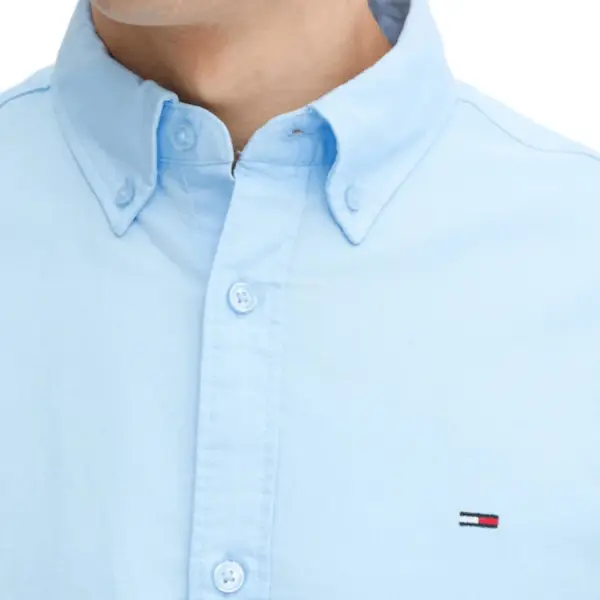 Tommy Hilfiger - Ανδρικό Πουκάμισο Regular Oxford Shirt DM0DM21298-0GY Σιέλ DM0DM21298-0GY