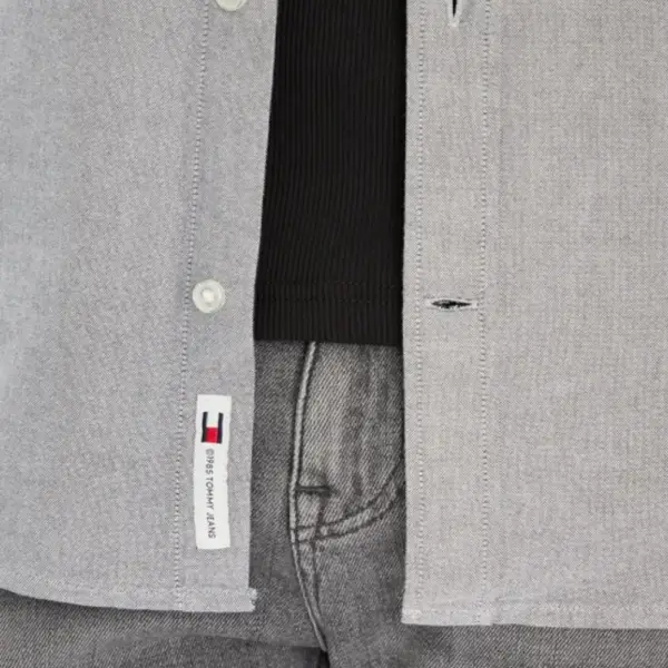 Tommy Hilfiger - Ανδρικό Πουκάμισο Regular Oxford Shirt DM0DM21298-C1G Γκρι DM0DM21298-C1G