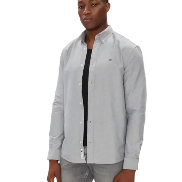 Tommy Hilfiger - Ανδρικό Πουκάμισο Regular Oxford Shirt DM0DM21298-C1G Γκρι