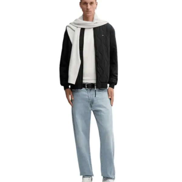 Tommy Hilfiger - Ανδρικό Πουλόβερ Slim Fit DM0DM21787-P09 Γκρι DM0DM21787-P09