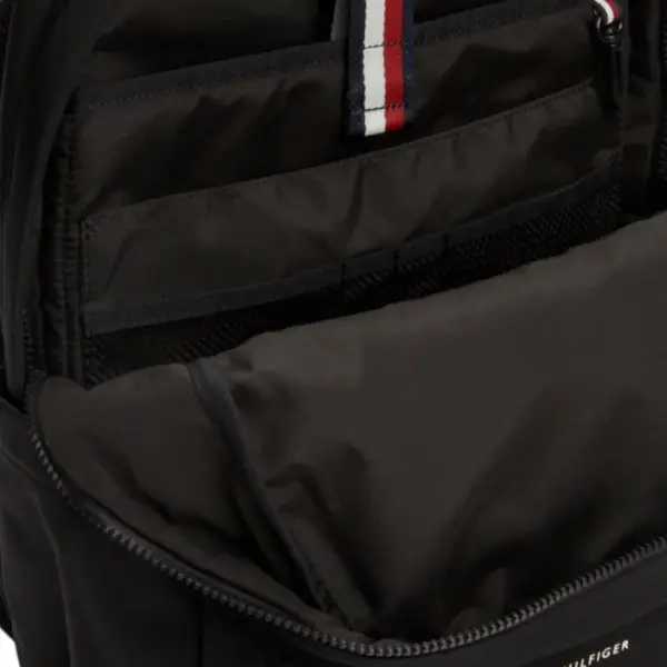 Tommy Hilfiger - Ανδρικό Σακίδιο Th Skyline Backpack AM0AM11788-BDS Μαύρο AM0AM11788-BDS