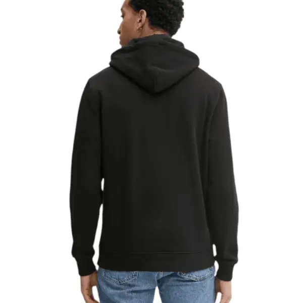 Tommy Hilfiger - Ανδρικό Φούτερ με Κουκούλα και Τσέπες Badge Regular Fit DM0DM20258-BDS Μαύρο DM0DM20258-BDS