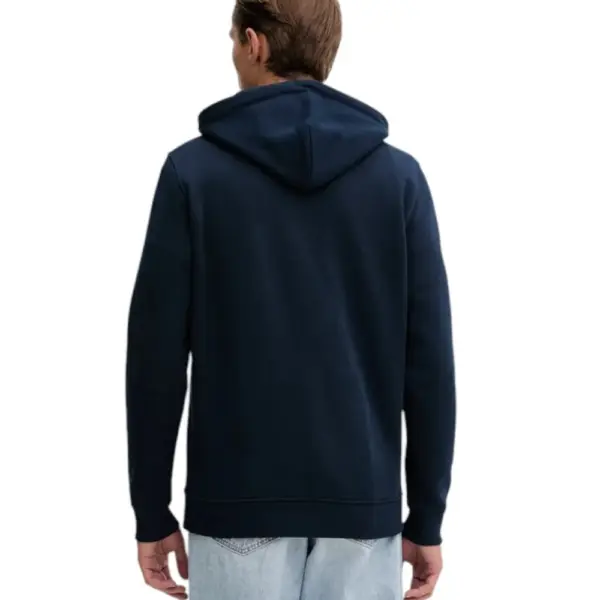 Tommy Hilfiger - Ανδρικό Φούτερ με Κουκούλα και Τσέπες Badge Regular Fit DM0DM20258-C1G Μπλε Σκούρο DM0DM20258-C1G