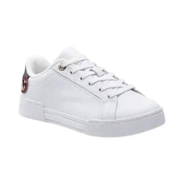 Tommy Hilfiger - Γυναικεία Sneakers Th Button Detail Court FW0FW06733-YBR Λευκό FW0FW06733-YBR