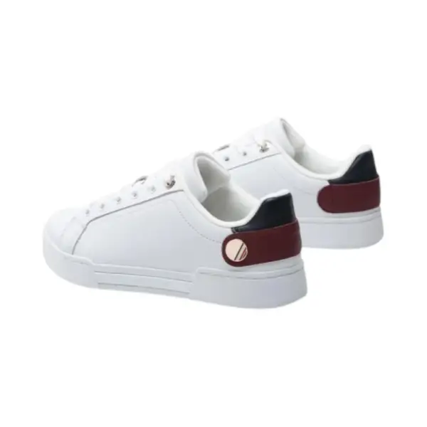Tommy Hilfiger - Γυναικεία Sneakers Th Button Detail Court FW0FW06733-YBR Λευκό FW0FW06733-YBR