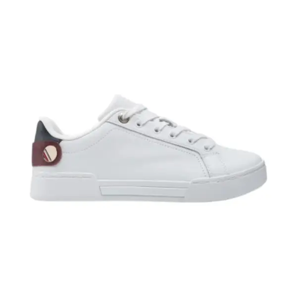 Tommy Hilfiger - Γυναικεία Sneakers Th Button Detail Court FW0FW06733-YBR Λευκό