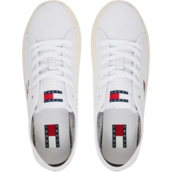 Tommy Hilfiger - Γυναικεία Sneakers Th Tjw Lightweight Court EN0EN02875-YBS Λευκό EN0EN02875-YBS