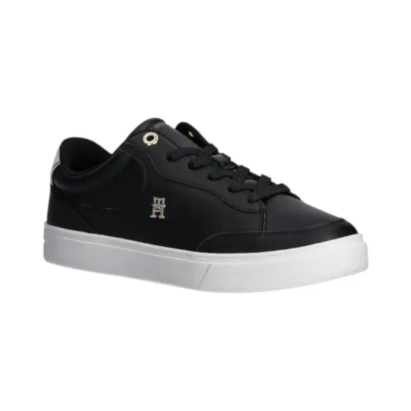 Tommy Hilfiger - Γυναικεία Sneakers Αθλητικά Essential Chic Court Sneaker FW0FW08322-BDS Μαύρο FW0FW08322-BDS