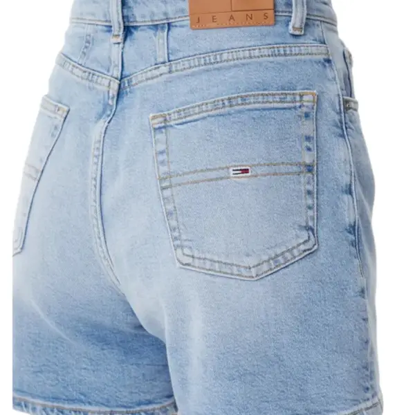 Tommy Hilfiger - Γυναικεία Βερμούδα - Σορτς Mom Fit DW0DW20091-1AB Γαλάζιο DW0DW20091-1AB