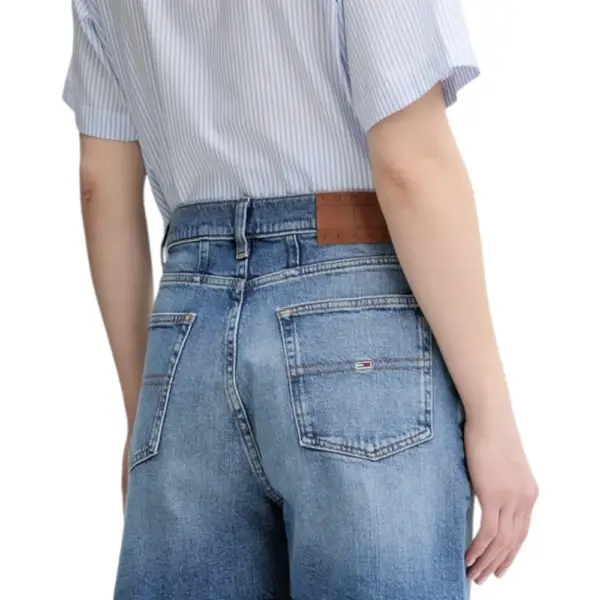 Tommy Hilfiger - Γυναικεία Βερμούδα - Σορτς Mom Fit DW0DW20092-1A5 Μπλε DW0DW20092-1A5