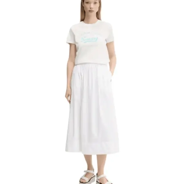 Tommy Hilfiger - Γυναικείο T-shirt Essential Regular Fit DW0DW21404-YBL Λευκό DW0DW21404-YBL