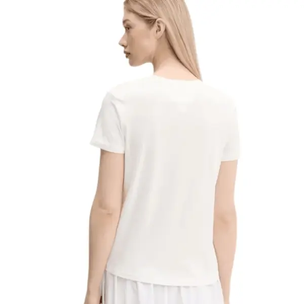 Tommy Hilfiger - Γυναικείο T-shirt Essential Regular Fit DW0DW21404-YBL Λευκό DW0DW21404-YBL