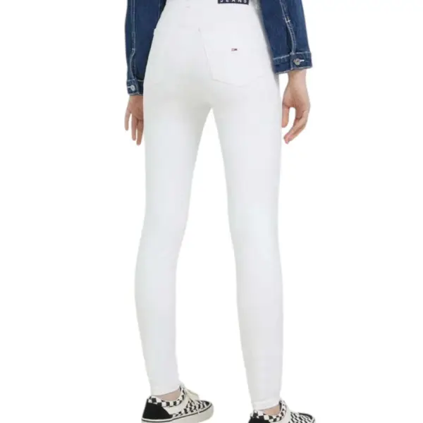 Tommy Hilfiger - Γυναικείο Παντελόνι Jean Sylvia Skinny Fit DW0DW15507-ICE Λευκό DW0DW15507-ICE