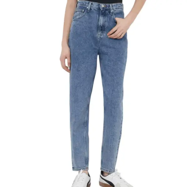 Tommy Hilfiger - Γυναικείο Παντελόνι Jean Tapered Mom Fit DW0DW17621-1A5 Μπλε