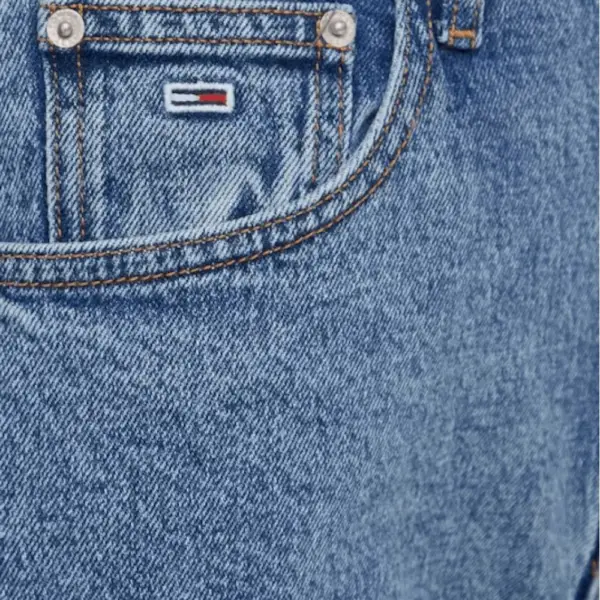 Tommy Hilfiger - Γυναικείο Παντελόνι Jean Tapered Mom Fit DW0DW17621-1A5 Μπλε DW0DW17621-1A5