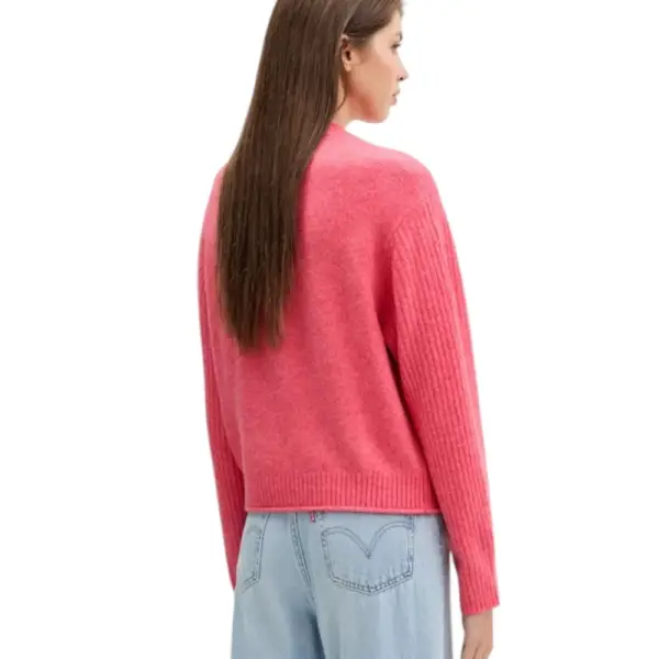 Tommy Hilfiger - Γυναικείο Πουλόβερ Flag Sweater Rib DW0DW21782-T09 Ροζ DW0DW21782-T09