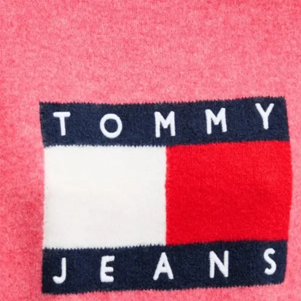 Tommy Hilfiger - Γυναικείο Πουλόβερ Flag Sweater Rib DW0DW21782-T09 Ροζ DW0DW21782-T09
