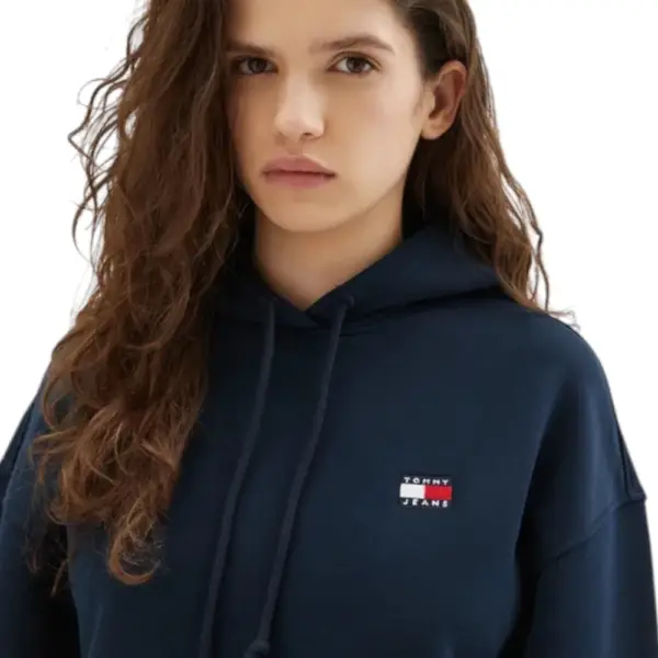 Tommy Hilfiger - Γυναικείο Φούτερ Badge Regular Fit DW0DW19414-C1G Μπλε Σκούρο DW0DW19414-C1G