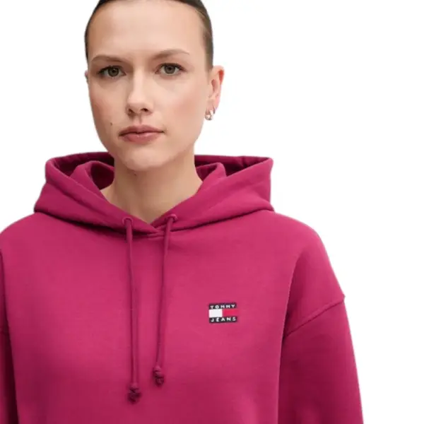 Tommy Hilfiger - Γυναικείο Φούτερ Badge Regular Fit DW0DW19414-XJP Φούξια DW0DW19414-XJP