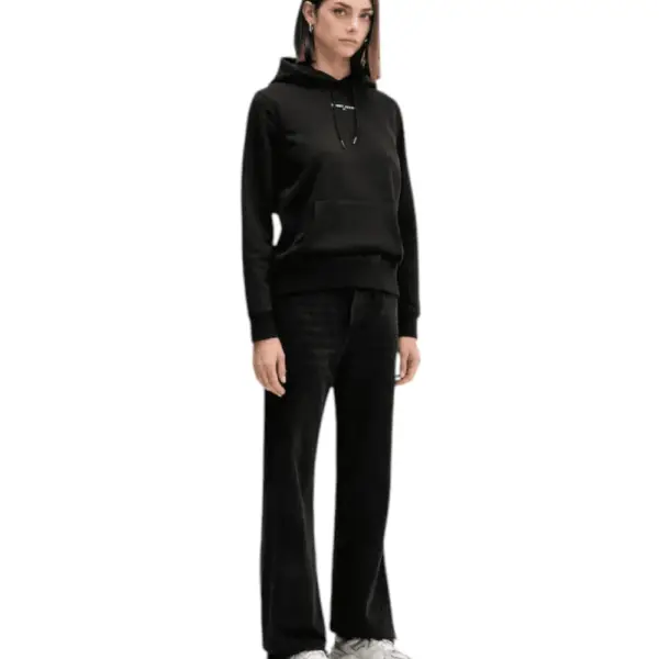 Tommy Hilfiger - Γυναικείο Φούτερ Logo Fleece Hoodie DW0DW21963-BDS Μαύρο DW0DW21963-BDS