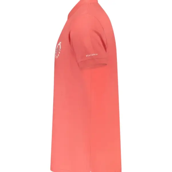 Trussardi Jeans - Ανδρικό T-Shirt Polo Beachwear TRU25MPL01-02SALM Πορτοκαλί TRU25MPL01-02SALM