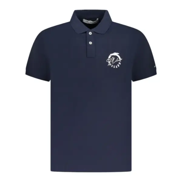 Trussardi Jeans - Ανδρικό T-Shirt Polo Beachwear TRU25MPL01-09NAVY Μπλε Ναυτικό