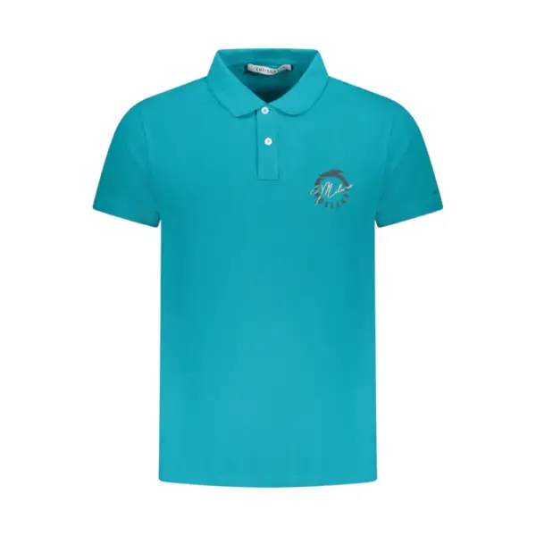 Trussardi Jeans - Ανδρικό T-Shirt Polo Beachwear TRU25MPL01-15LAPI Σιέλ