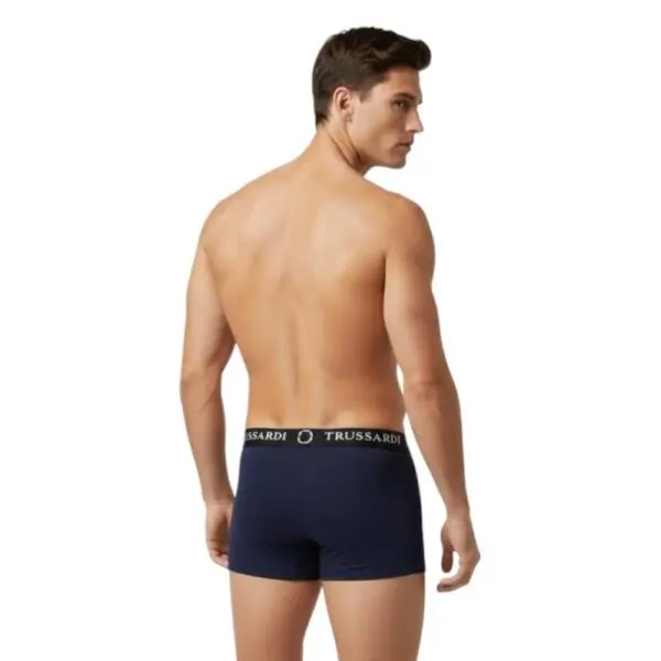 Trussardi Jeans- Ανδρικά Μποξεράκια 2Pack TRU2UTR02-17NAVY Μπλε Ναυτικό TRU2UTR02-17NAVY