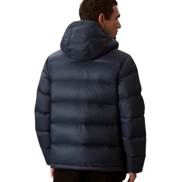 Calvin Klein - Ανδρικό Αδιάβροχο Χειμωνιάτικο Μπουφάν Super Lightweight Nylon Zip Off Hoo LV04RC518G-PPK Μπλε LV04RC518G-PPK