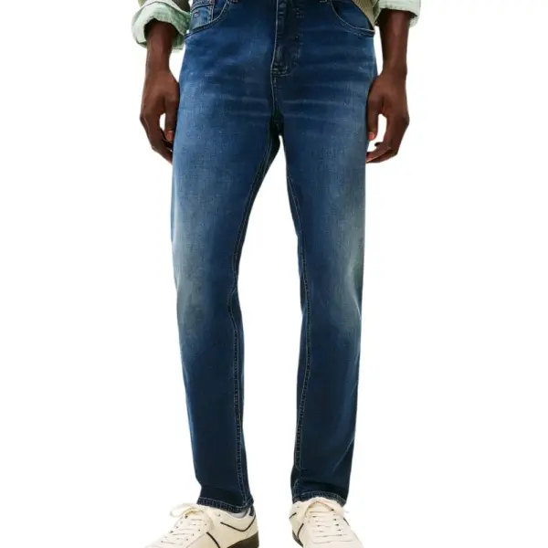 Tommy Hilfiger - Ανδρικό Παντελόνι Τζιν Austin Slim Tapered Fit DM0DM22247-1BK Μπλε Σκούρο