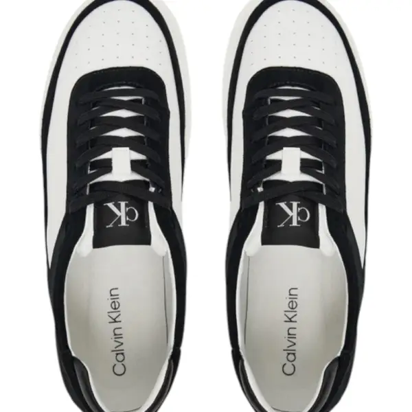 Calvin Klein - Ανδρικά Sneakers Ck Basket Cupsole Laceup Lth-Su YM0YM01354-0GM Μαύρο YM0YM01354-0GM